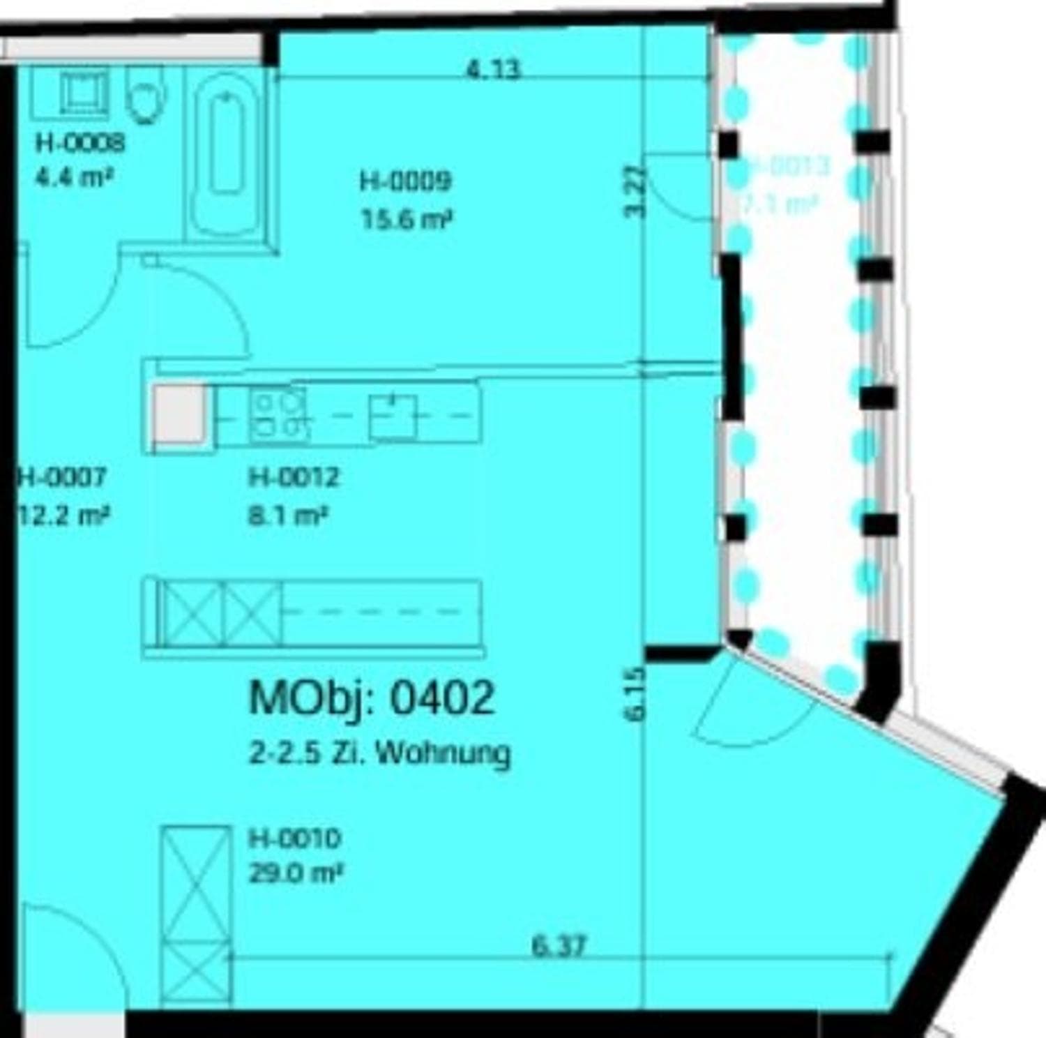 2.5-Zimmer Zentralstrasse Sihlfeld